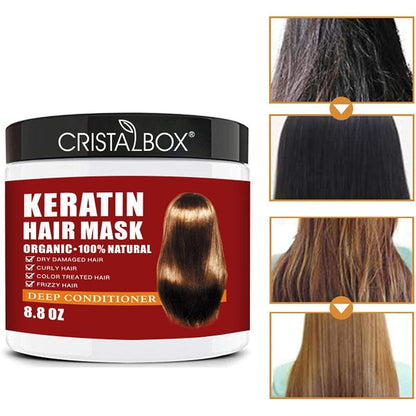 Texture of Cristalbox Keratin deep conditioning mask