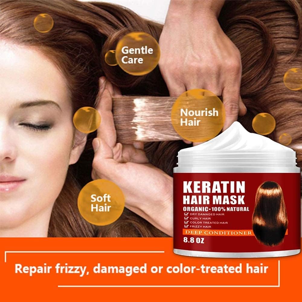 Side profile of Cristalbox 250g hair repair mask