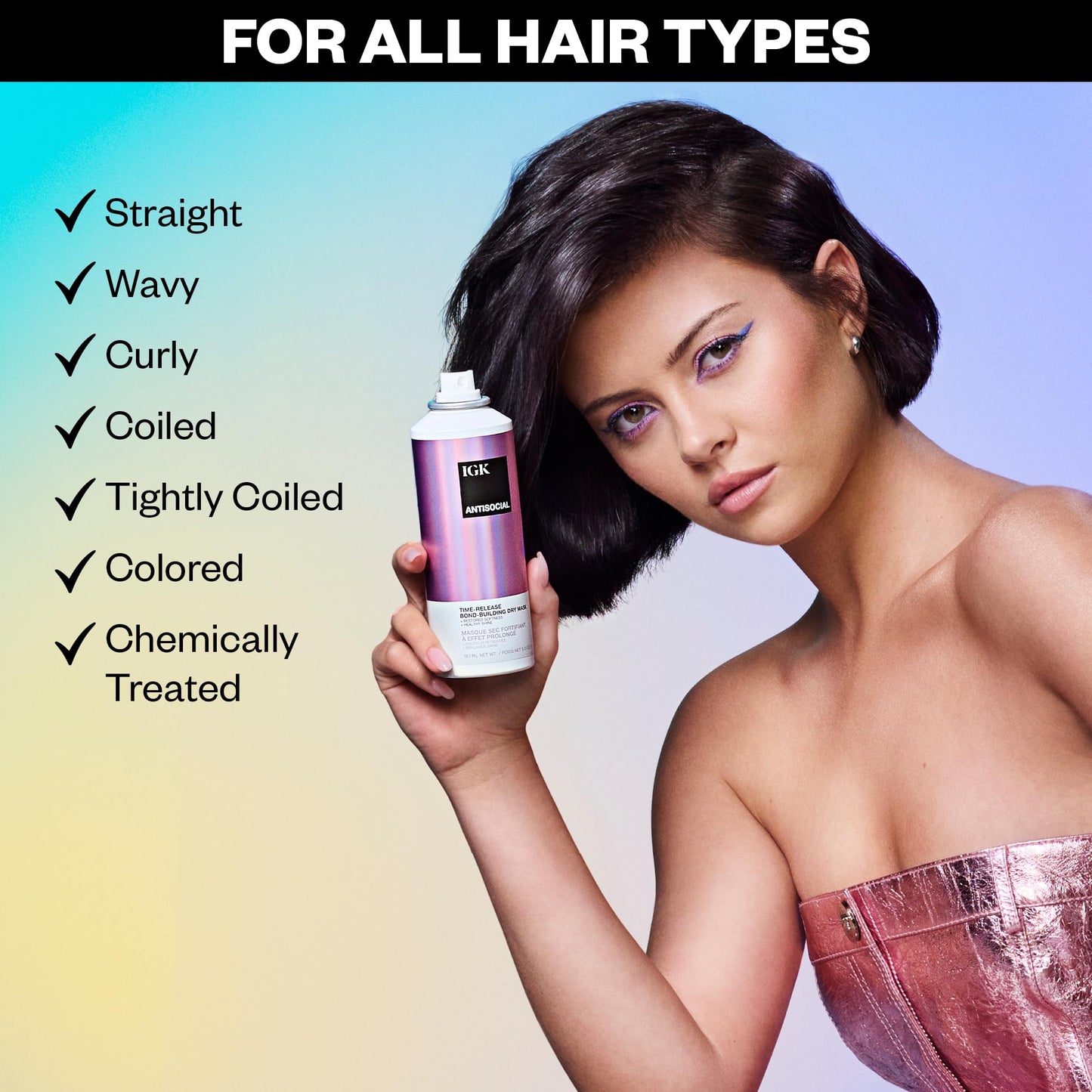 IGK Antisocial leave-in repair mask for damaged hair