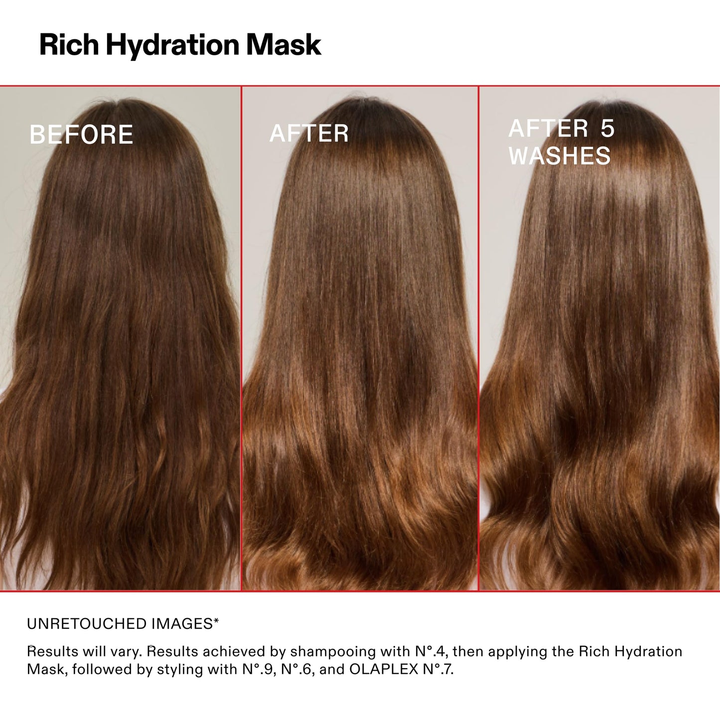 Olaplex Rich Hydration Mask professional hair treatment product labeling and details