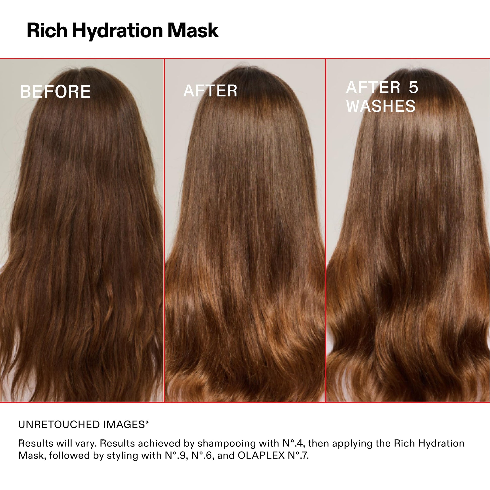 Olaplex Rich Hydration Mask professional hair treatment product labeling and details