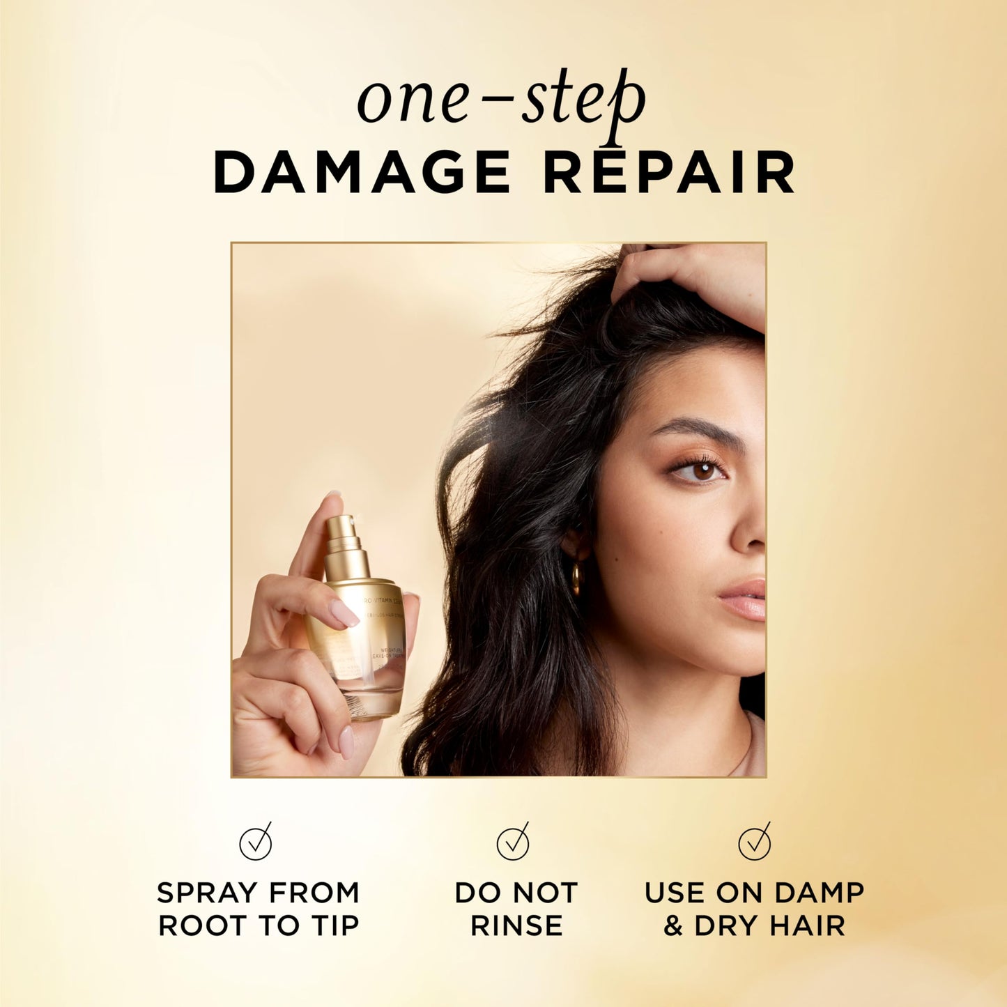 Hair care essential for damaged hair repair