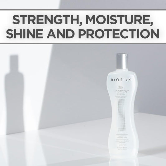 BioSilk Silk Therapy 12 fluid ounce bottle for hair smoothing