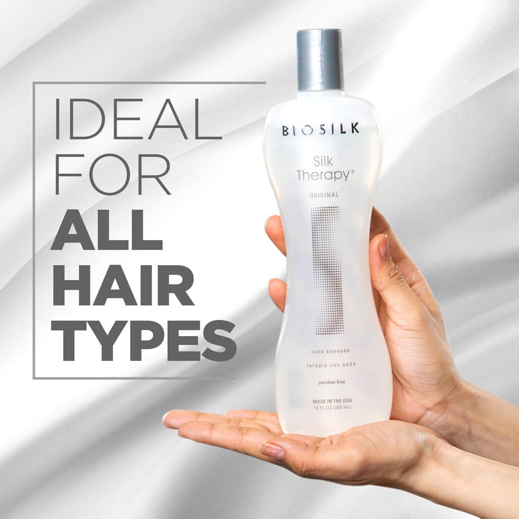 BioSilk Silk Therapy leave-in hair treatment packaging details