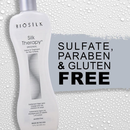 Professional hair care bottle of BioSilk Silk Therapy treatment