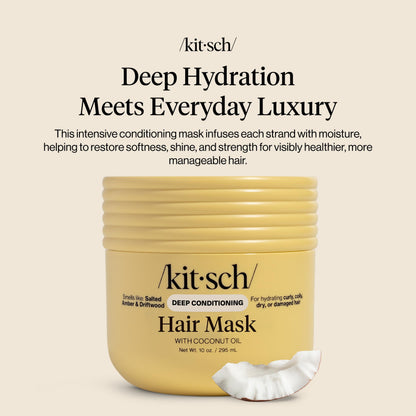 Kitsch moisturizing hair mask for damaged hair showing texture