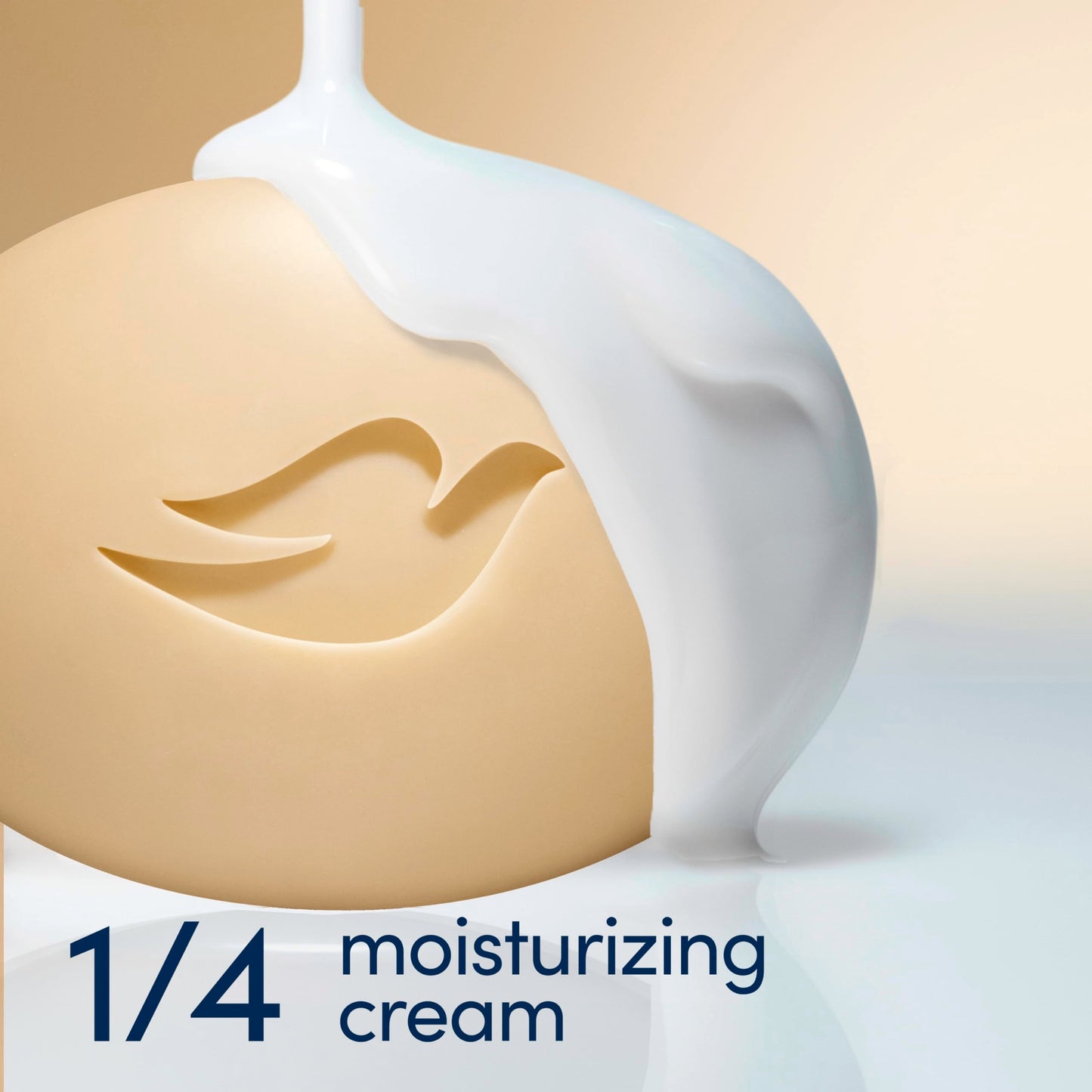Side profile of Dove Restoring Beauty Bar soap