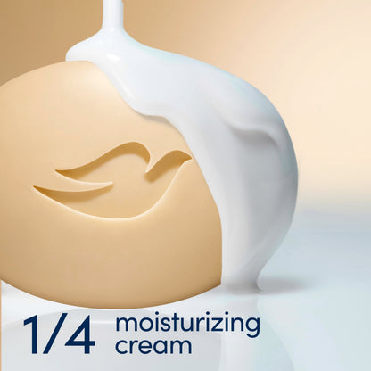 Side profile of Dove Restoring Beauty Bar soap