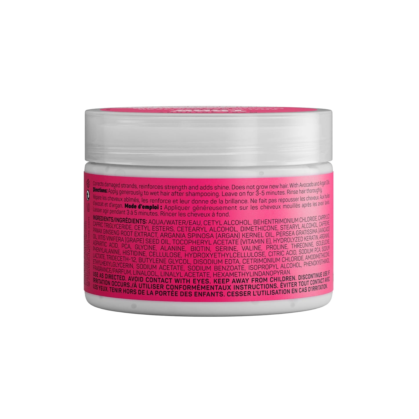 Marc Anthony hair mask nutritional info and ingredients label