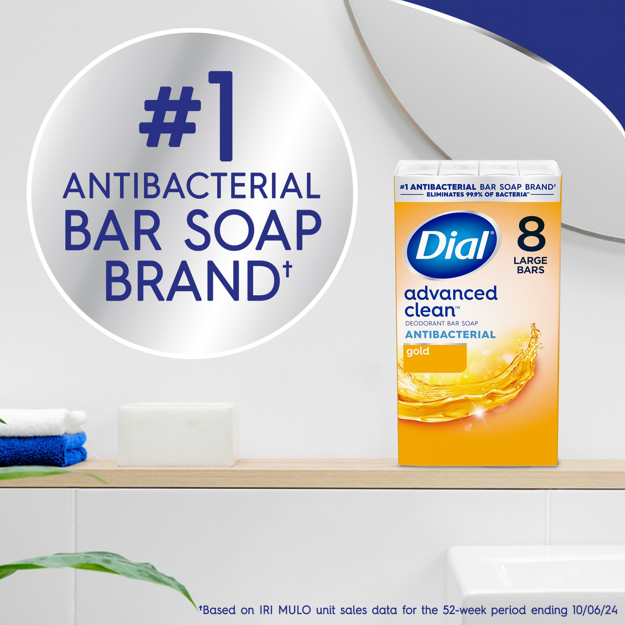 Dial Gold soap bar displaying the authentic American packaging texture