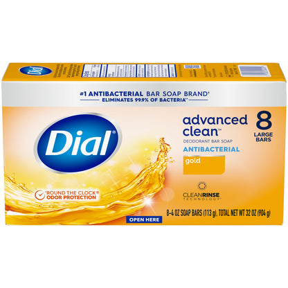 Dial Gold skin cleansing bar showing the dermatologist tested certification
