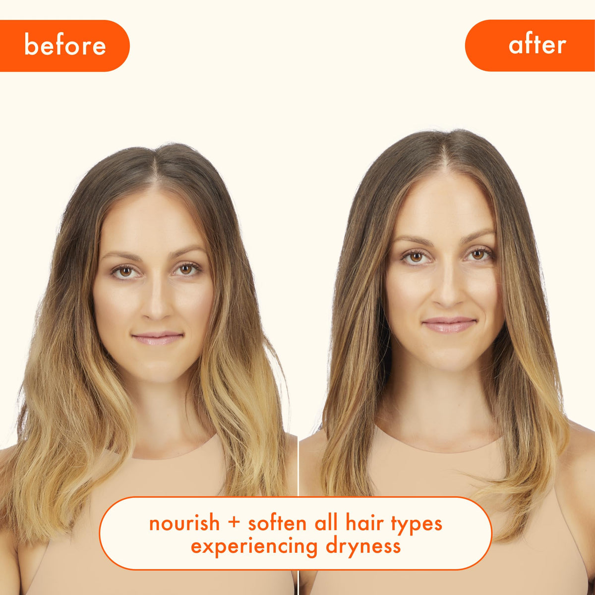 Amika hair mask label details and size indicator