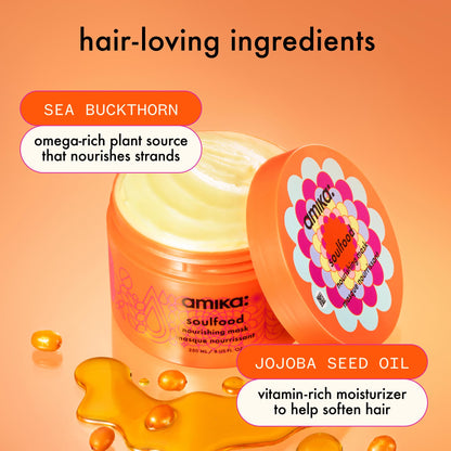 Amika Soulfood nourishing mask jar lid