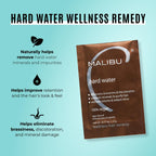 Malibu C crystal treatment packet back view with instructions