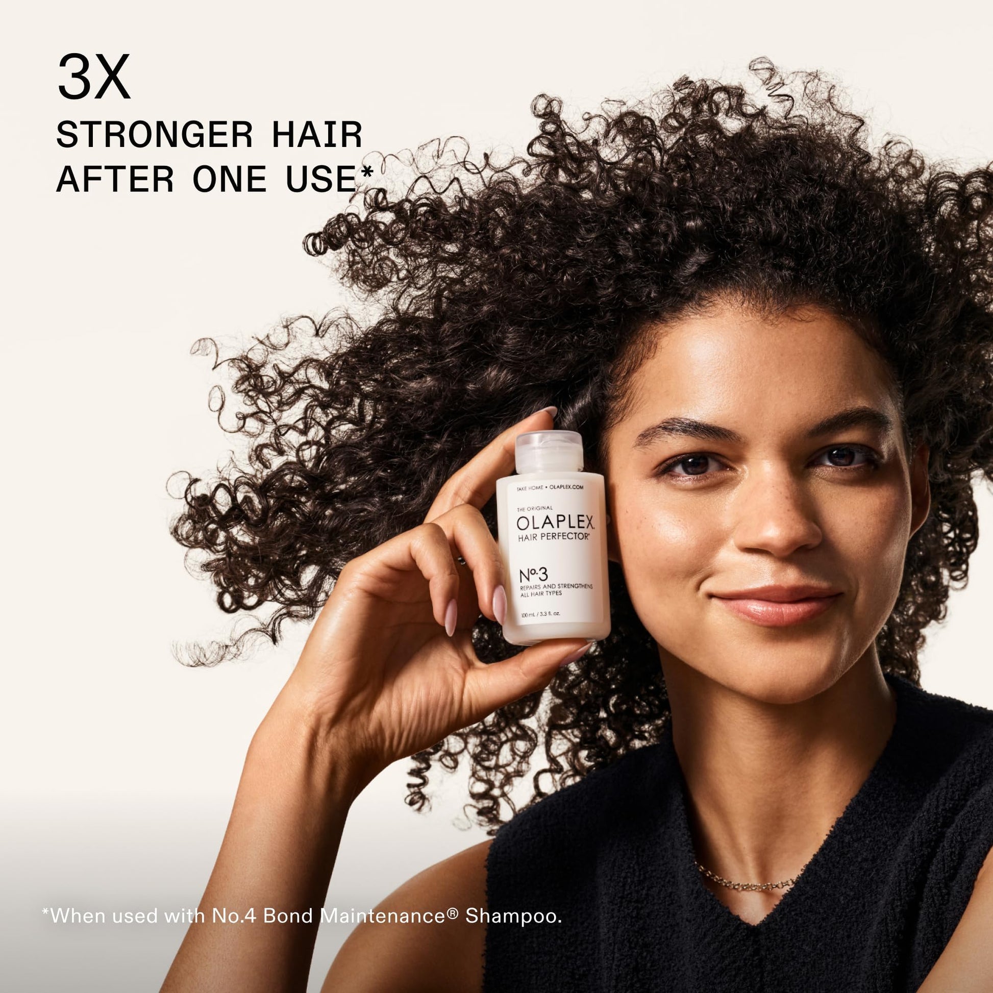 Olaplex Number 3 treatment application on healthy hair