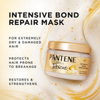 Pantene hair mask jar showing texture and melting Pro-V pearls