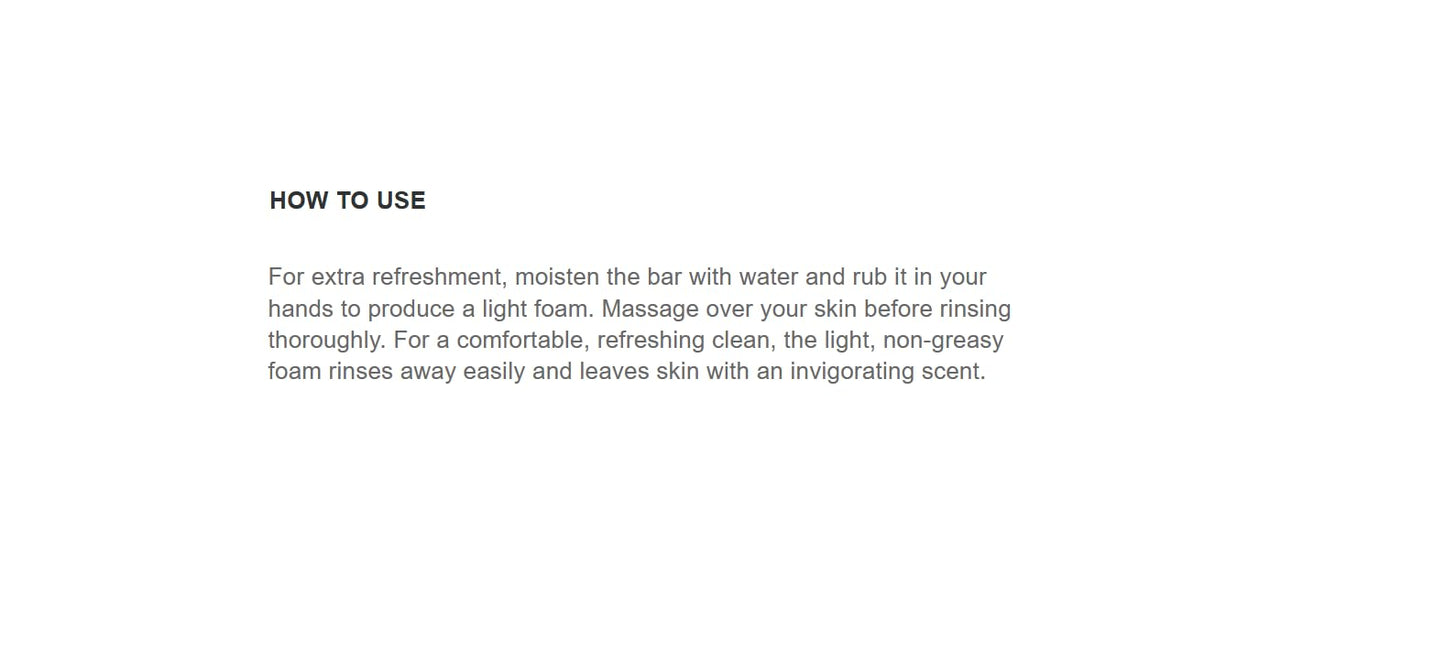 Dove Men Care body face and shaving bar soap text details