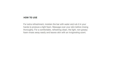 Dove Men Care body face and shaving bar soap text details