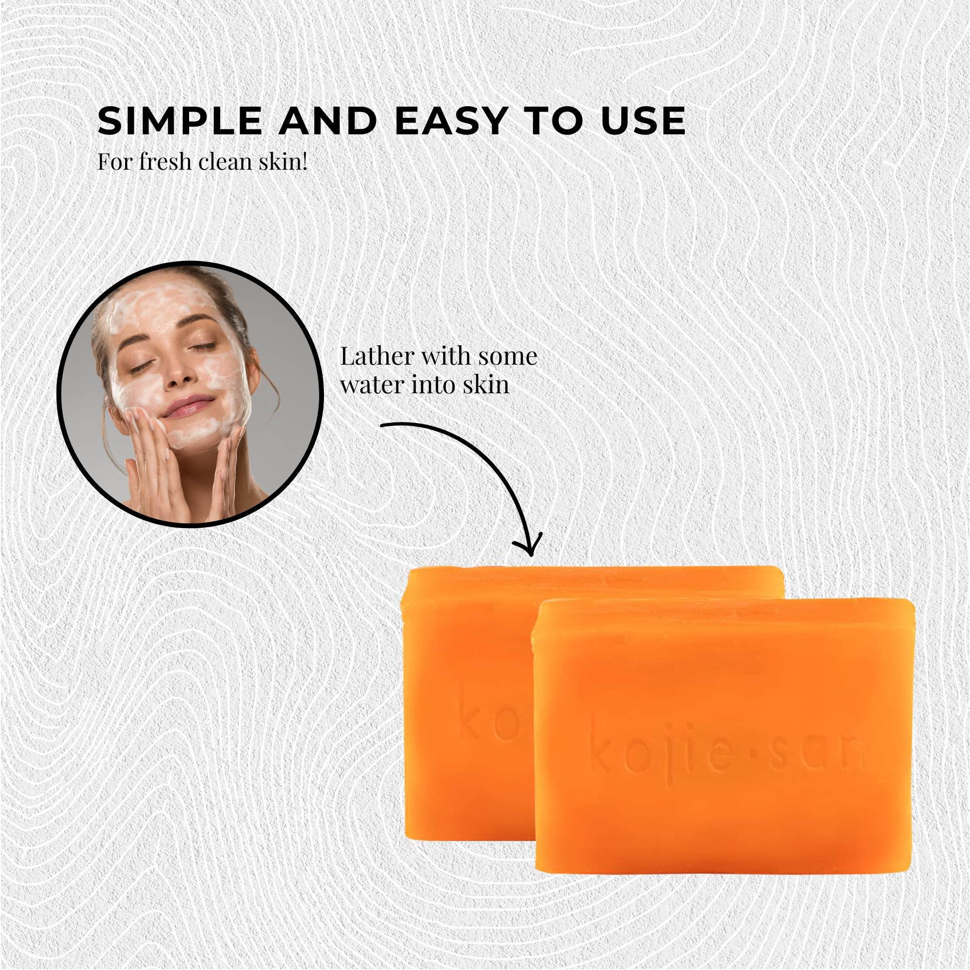 Authentic Kojie San soap packaging for dark spot removal
