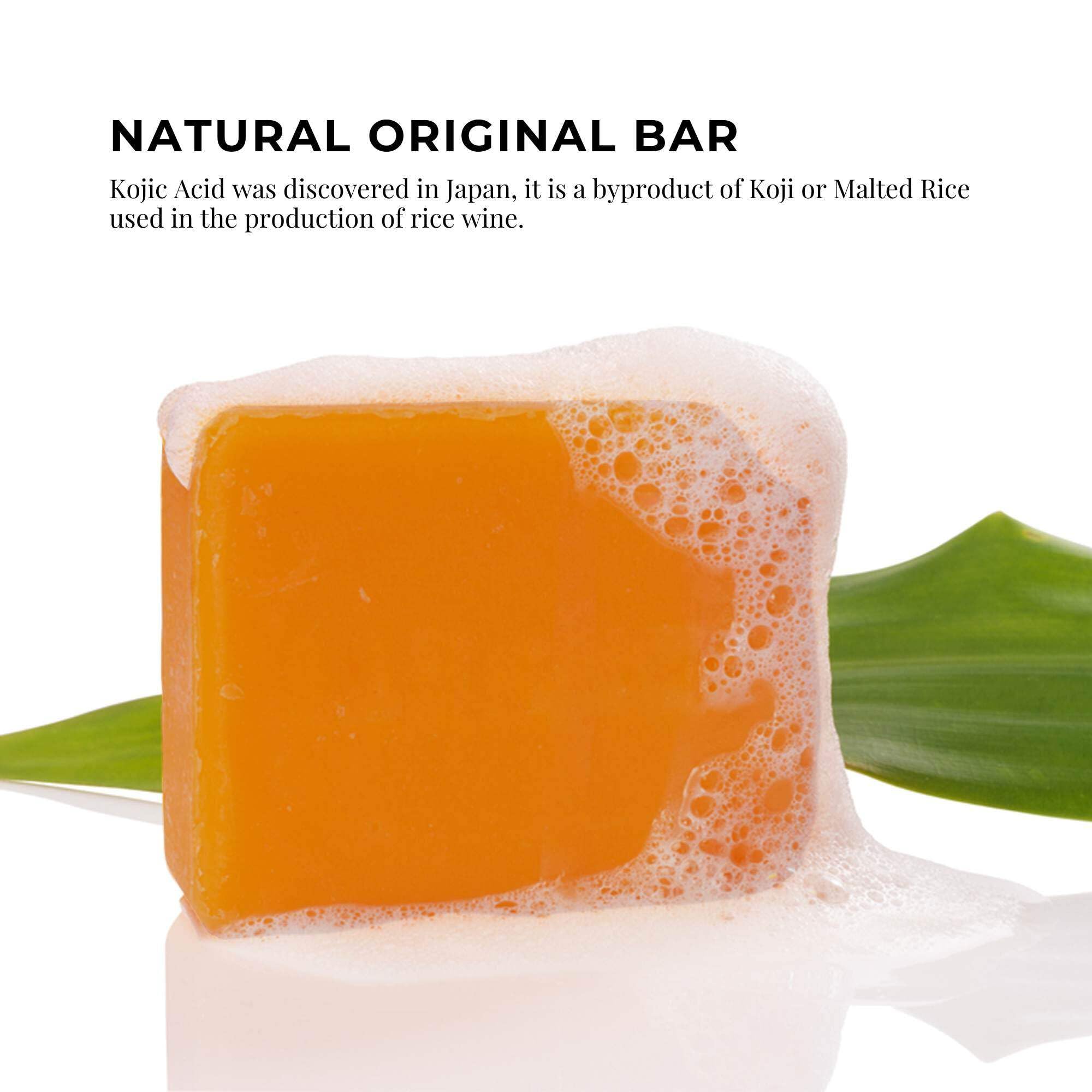 Kojie San soap bar ingredients and key benefits label