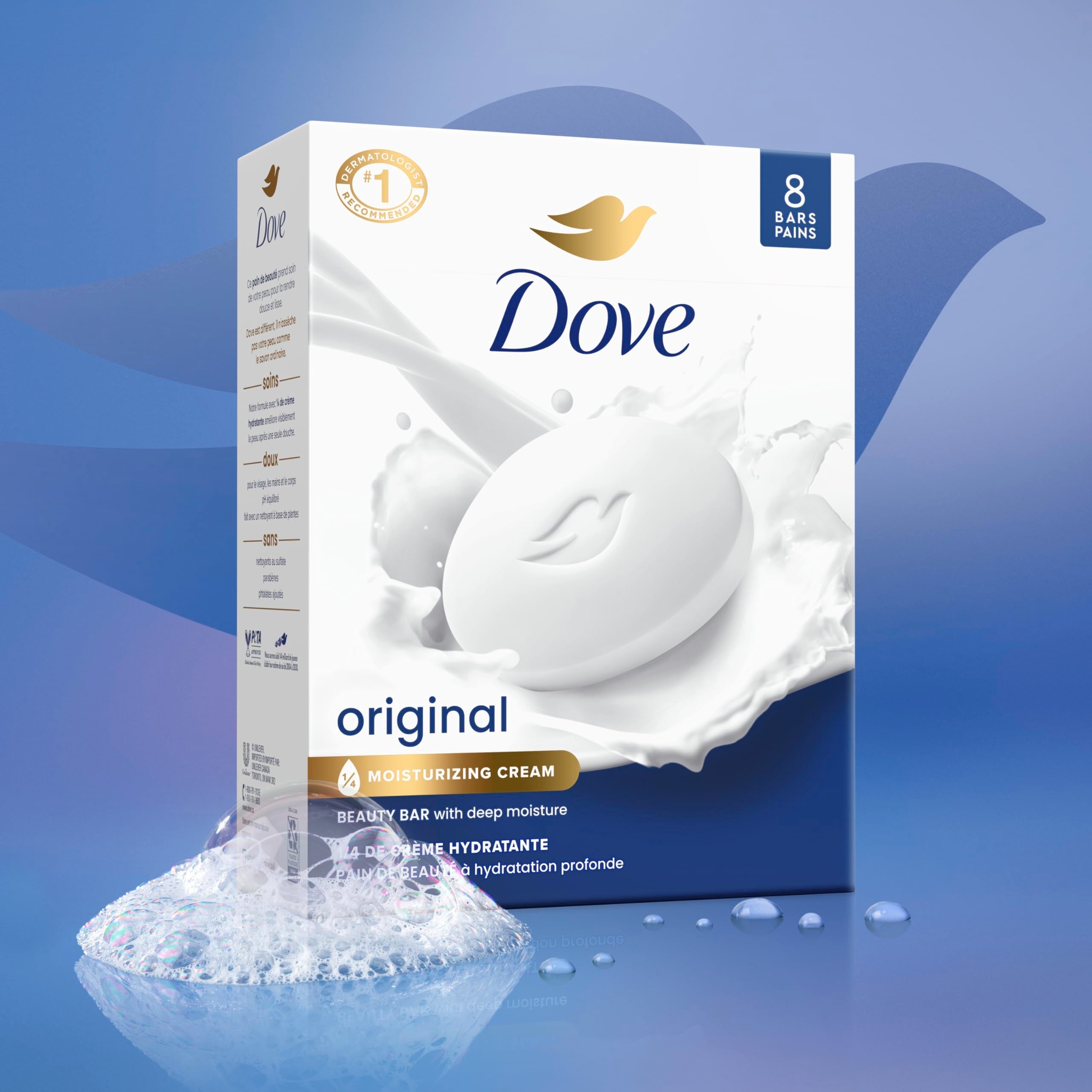Authentic Dove Original Beauty Bar soap individual bar