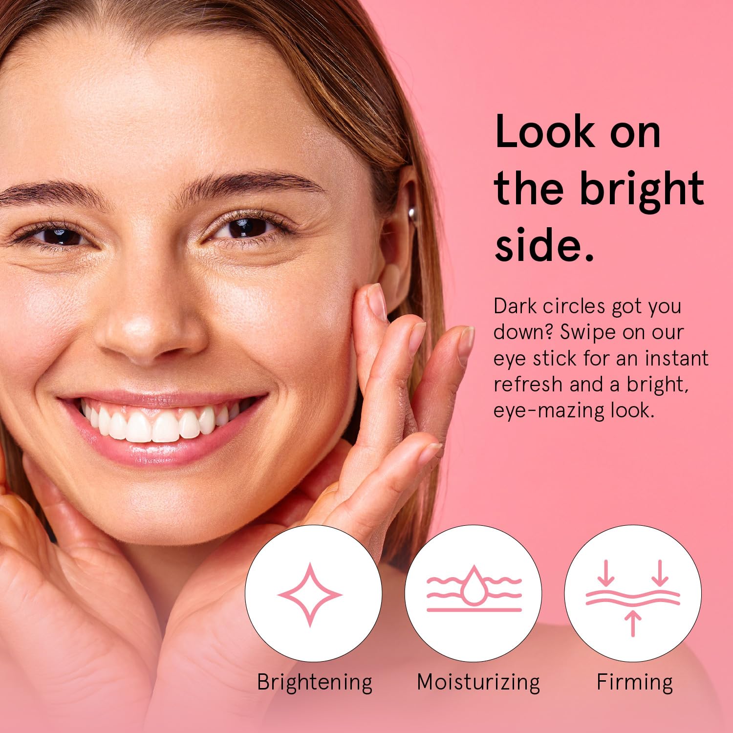 grace and stella caffeine eye cream stick for dark circles opened view