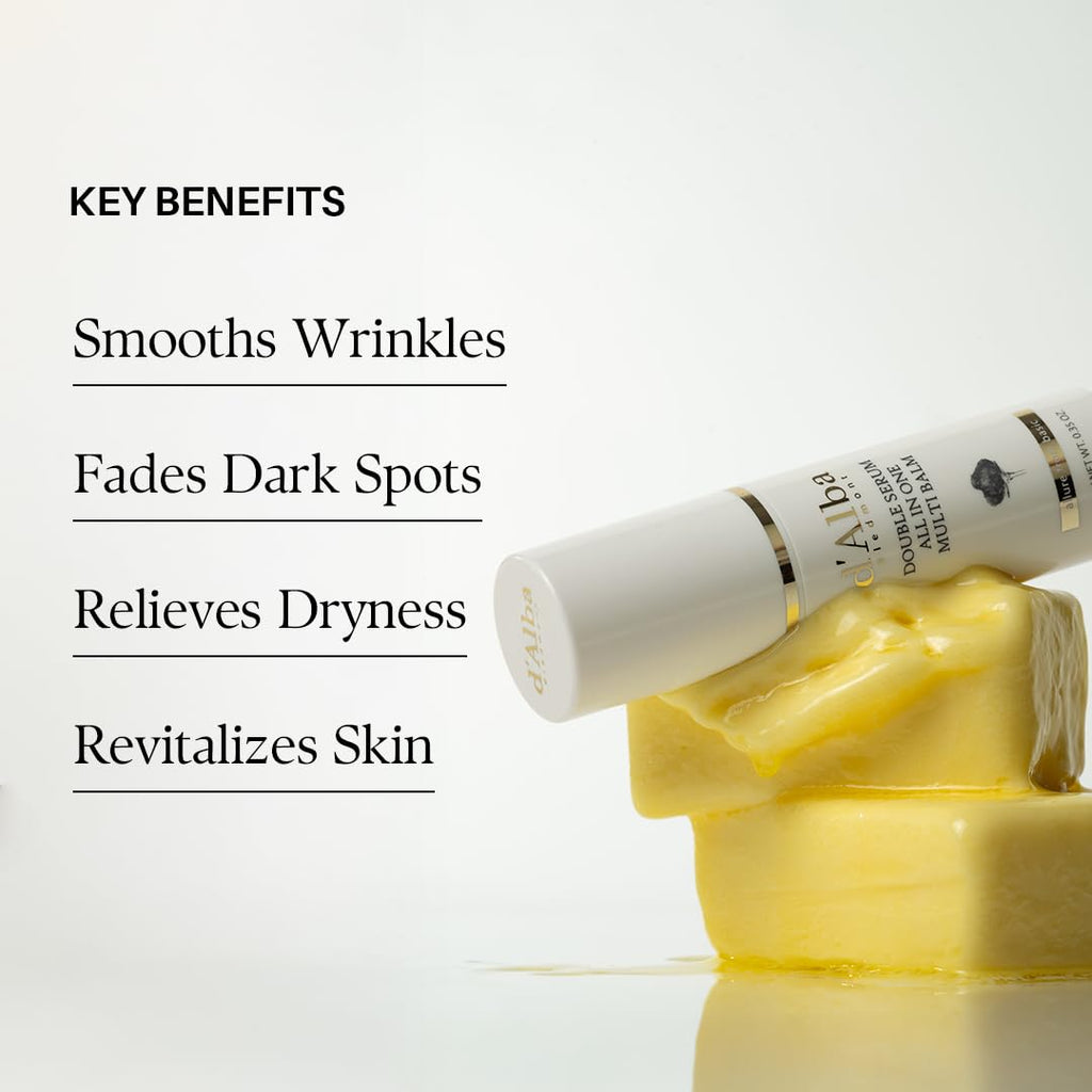 D'Alba Piedmont facial balm stick lifestyle shot for on the go hydration