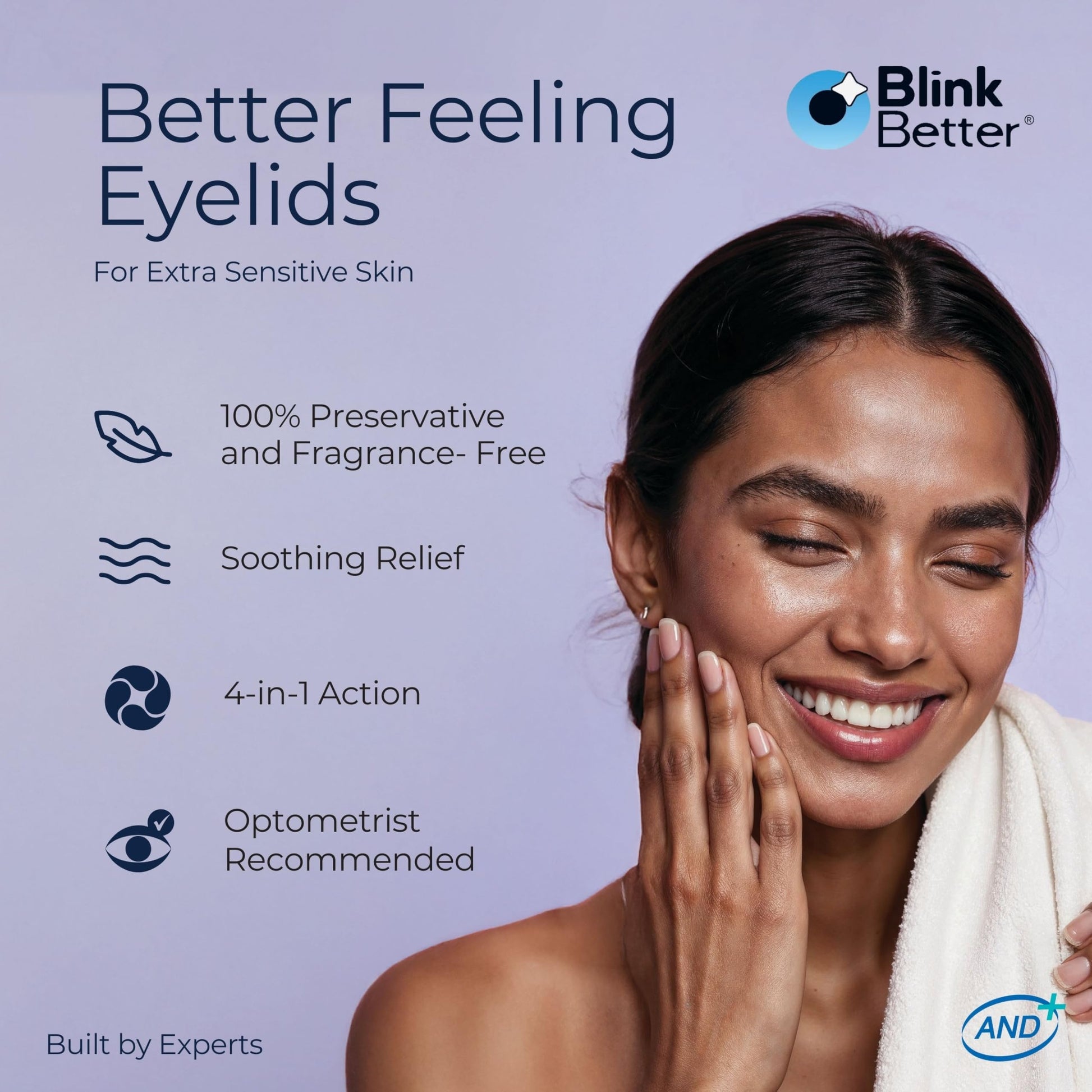 BlinkBetter BetterLids Eyelid Ointment box packaging detailing dermatologist tested formula
