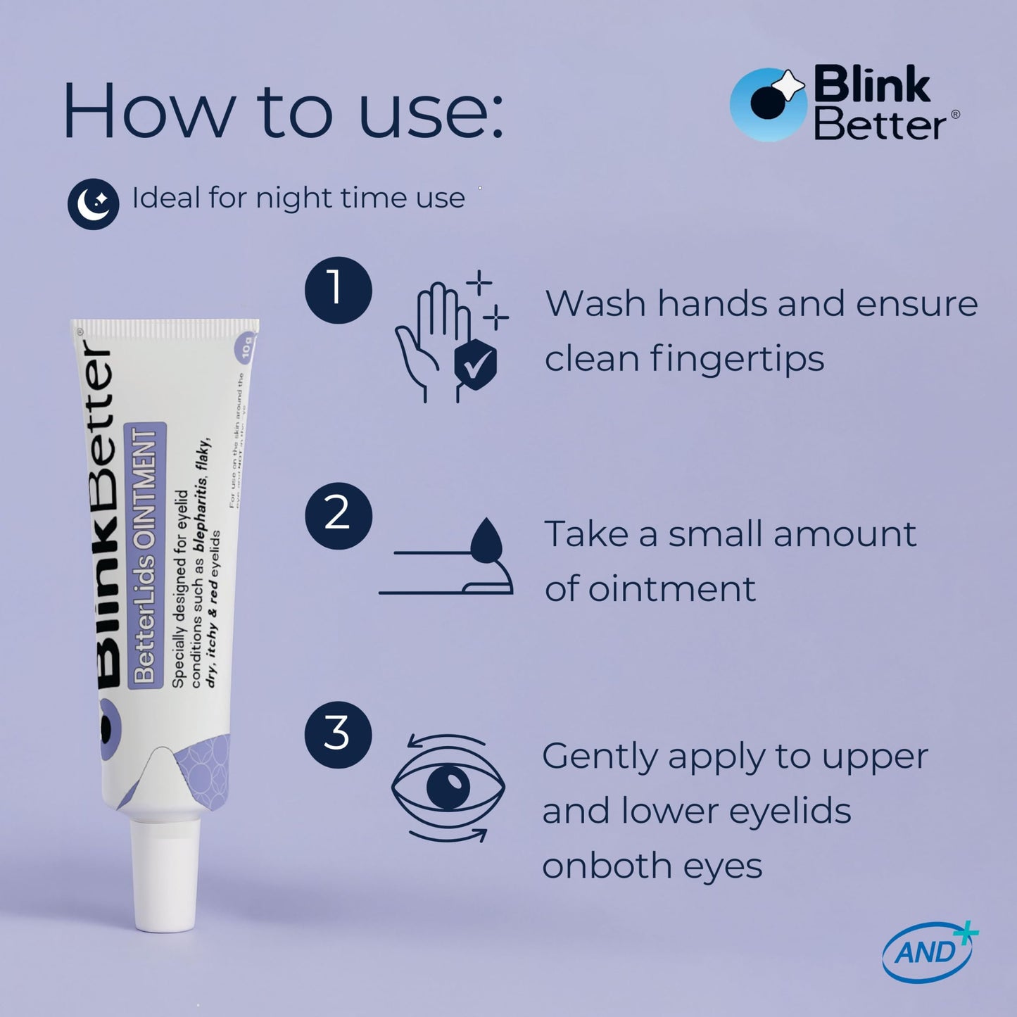 BlinkBetter BetterLids Eyelid Ointment authentic USA imported skincare collection