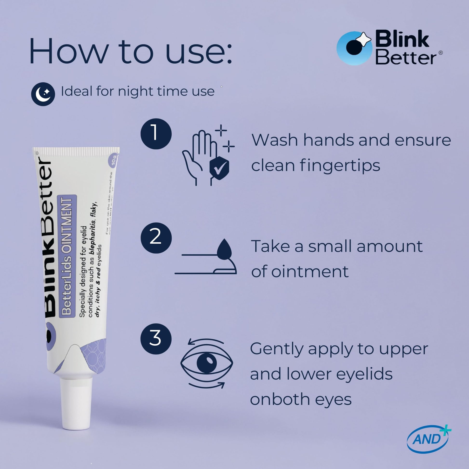 BlinkBetter BetterLids Eyelid Ointment authentic USA imported skincare collection