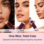 Fleur Luxxe Calcium Multi Balm Stick texture application on hand
