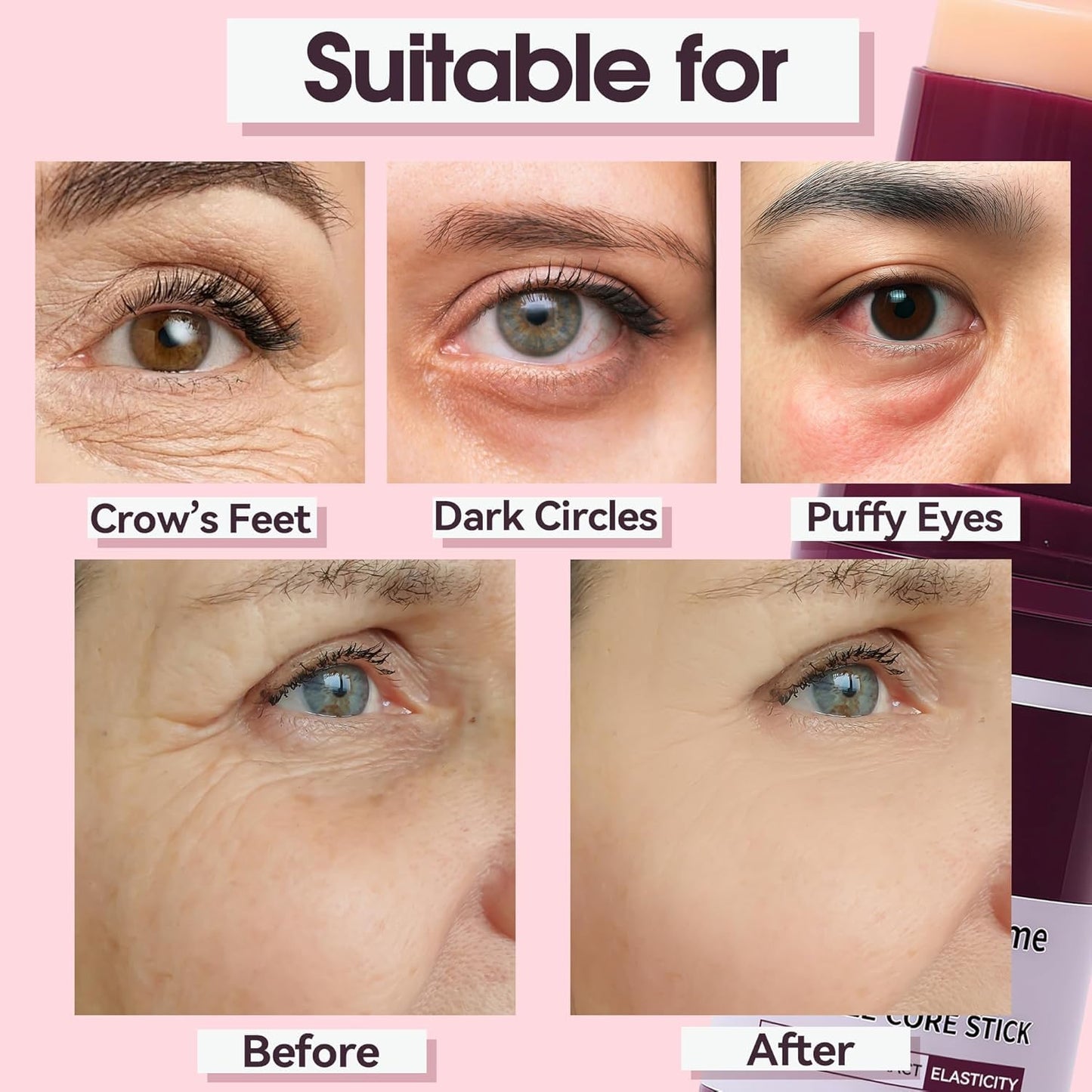 Fleur Luxxe calcium skin barrier care stick showing texture closeup