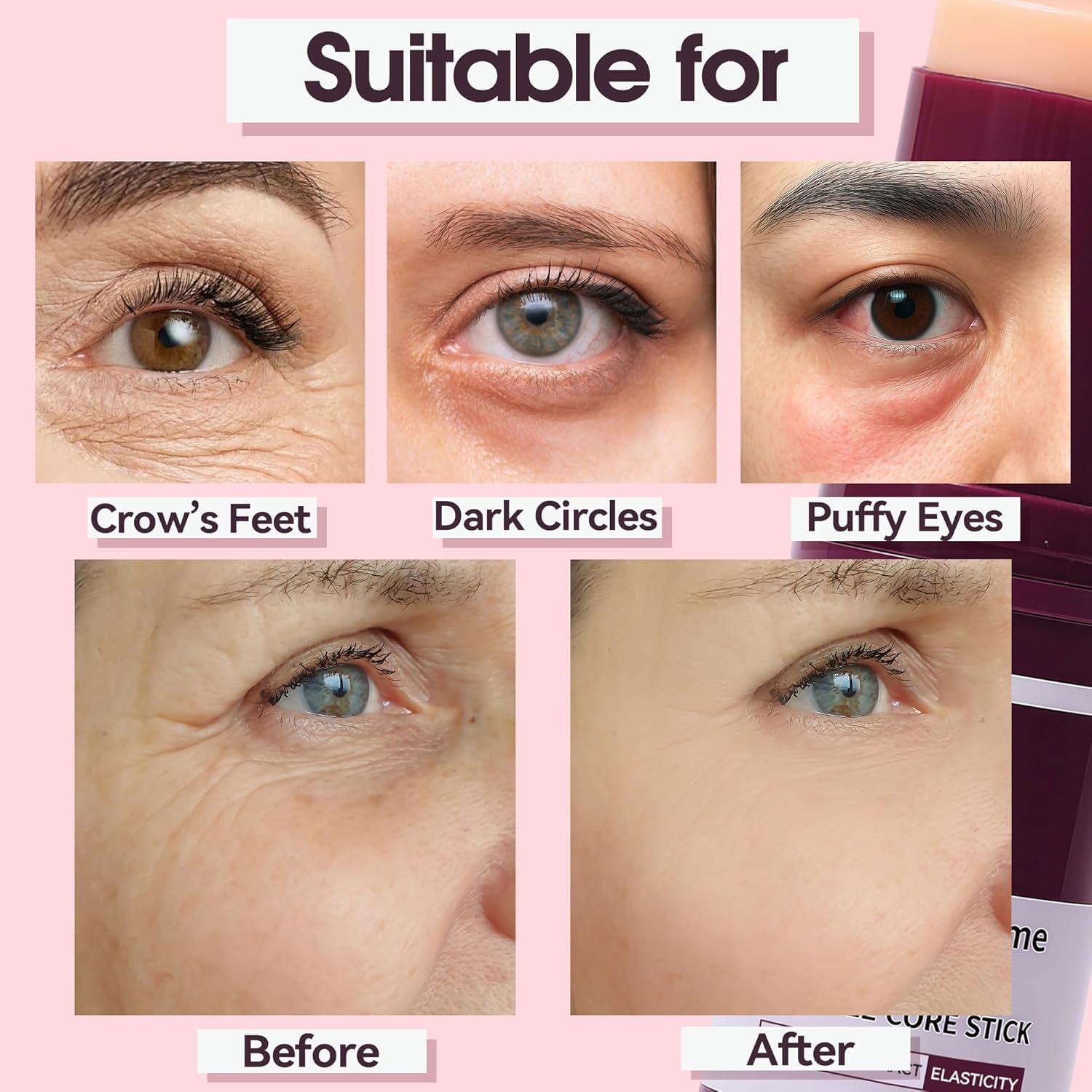 Fleur Luxxe calcium skin barrier care stick showing texture closeup