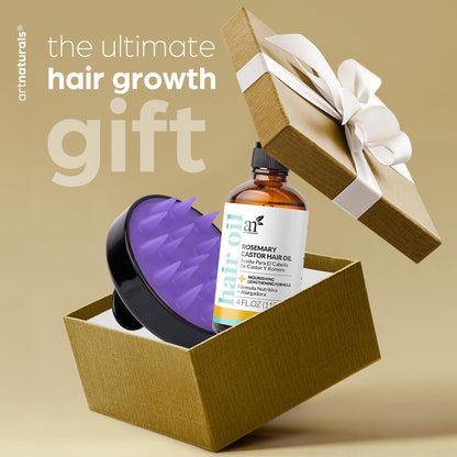 Full packaging display of Artnaturals two piece hair growth kit for split ends repair.