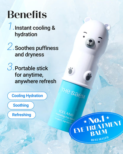 THESAEM Iceland under eye treatment stick for reducing puffiness and wrinkles