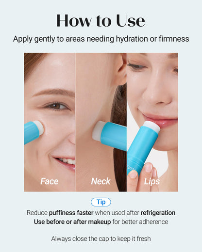 THESAEM aqua scent under eye cooling stick packaging details