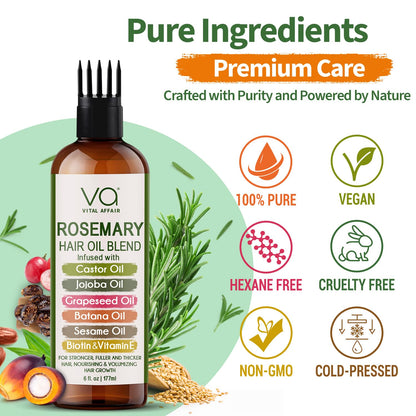Vital Affair rosemary oil for hair thinning and scalp care