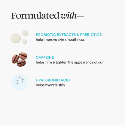 TULA Gold Glow cooling eye balm packaging detail with ingredients list