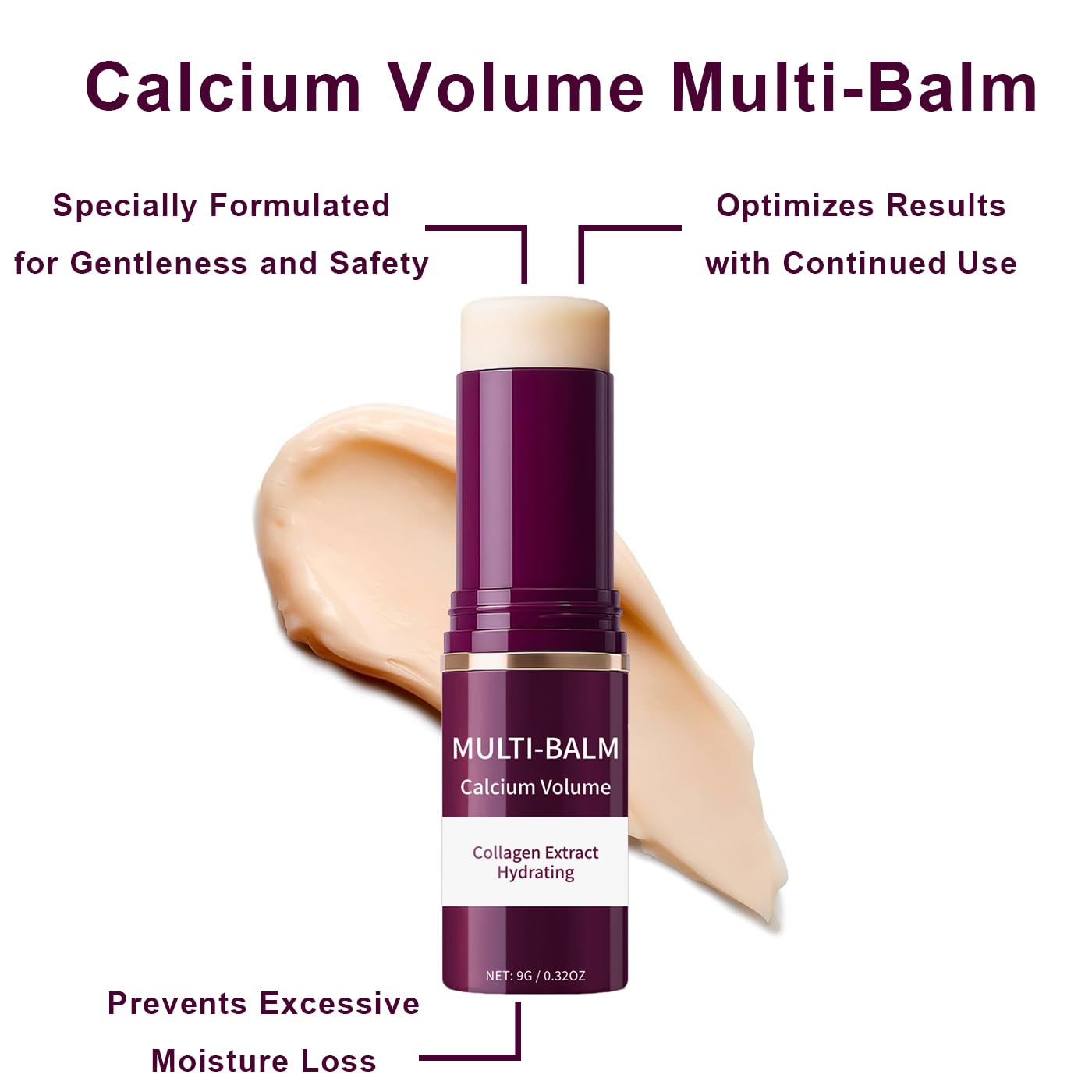Two collagen moisturizing core sticks showing the twist up application mechanism for neck and face