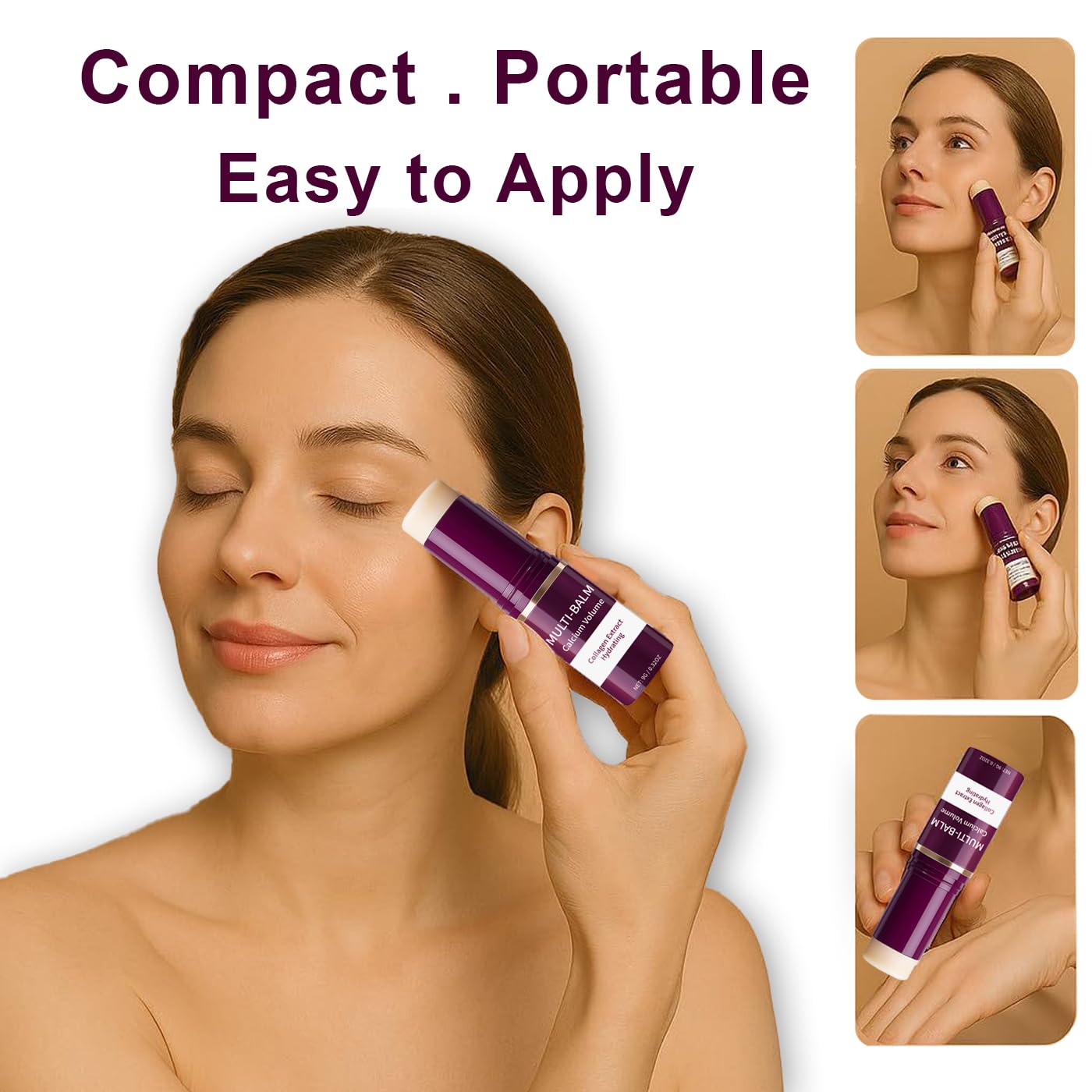 VKSpoa slow aging skincare stick package targeting forehead lines and nasal creases