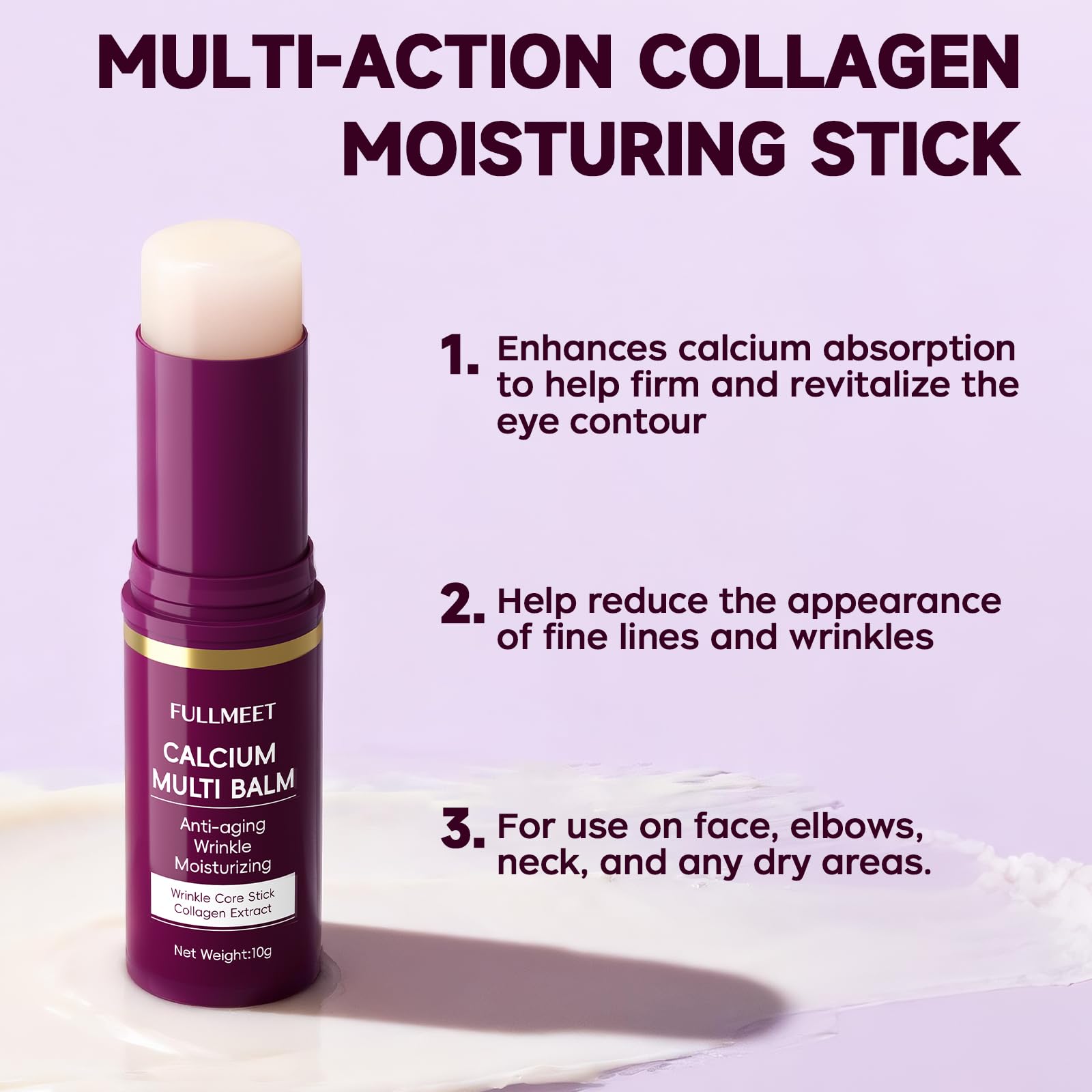 Authentic USA imported calcium multi balm set for deep wrinkle repair application