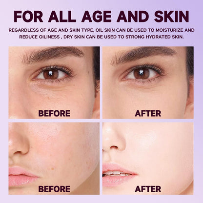 Under-eye hydration stick demonstrating skin plumping and lifting benefits on face