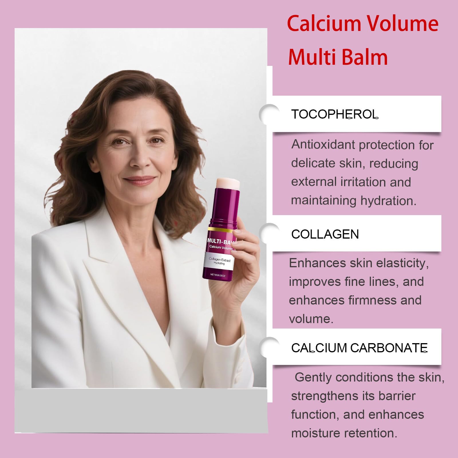 EOIRULA Korean collagen anti aging stick showing texture and applicator