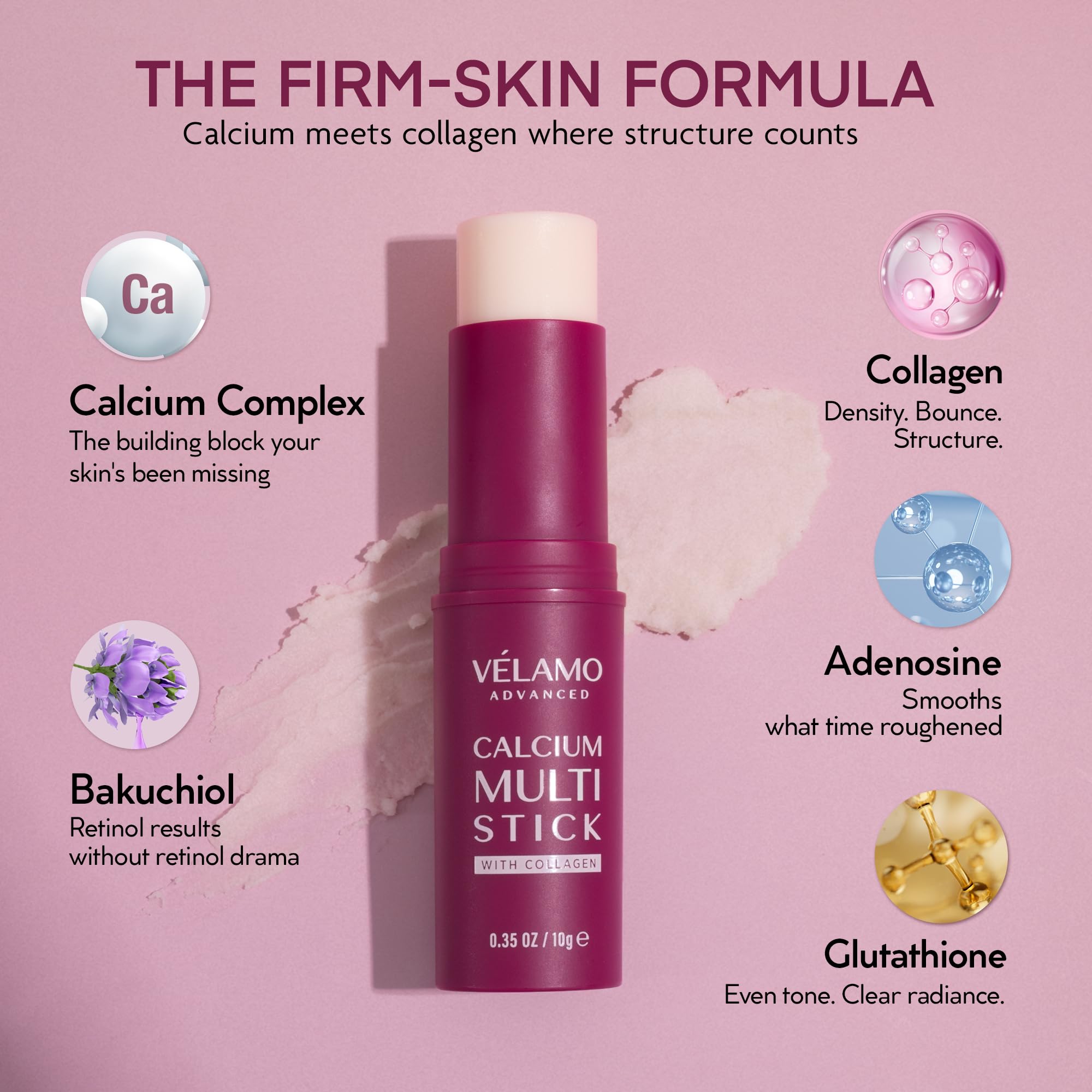 Velamo Advanced travel friendly anti wrinkle firming balm stick packaging