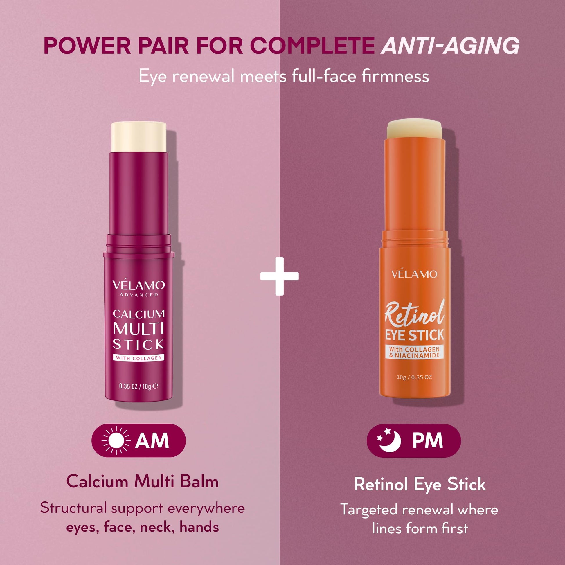 Velamo Advanced authentic USA imported skincare balm stick close up