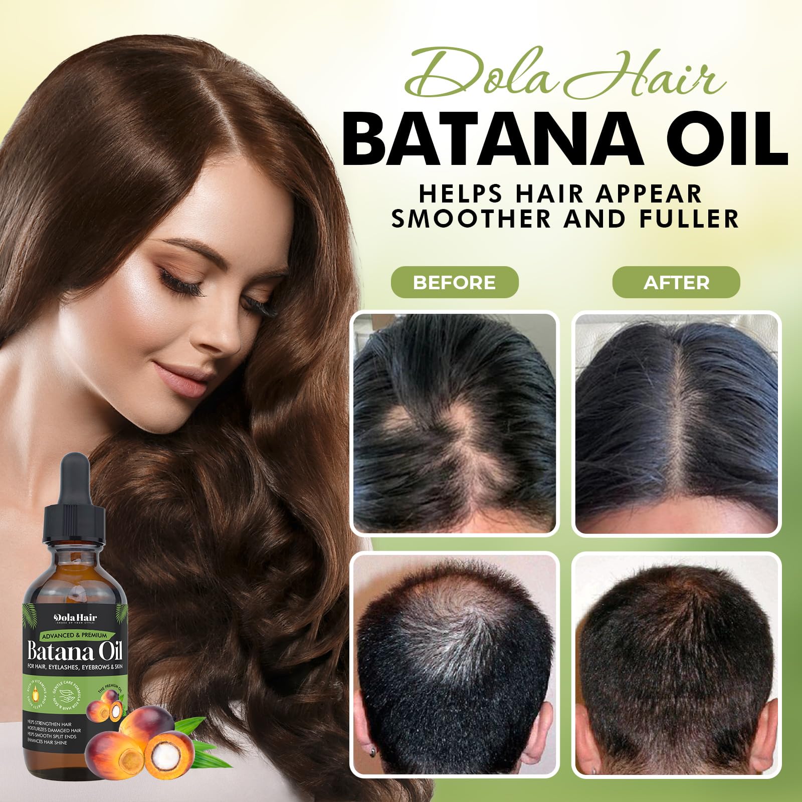 Natural hair growth oil being massaged into the scalp for damage repair