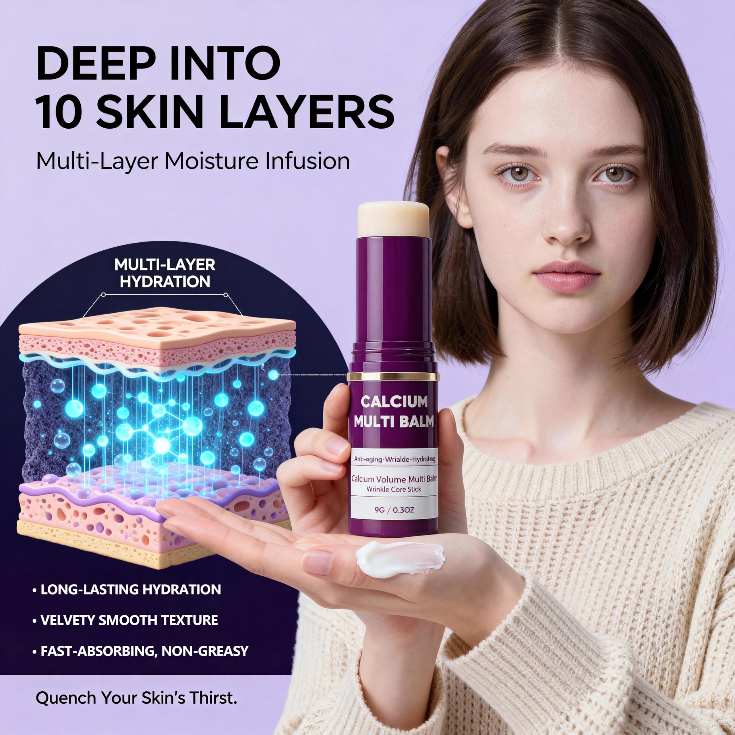 All-in-one wrinkle core stick for face and neck repair