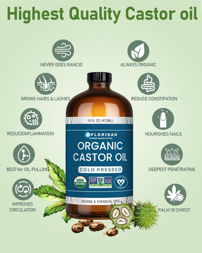 Eco friendly amber glass bottle protecting the cold pressed formulation from light degradation.