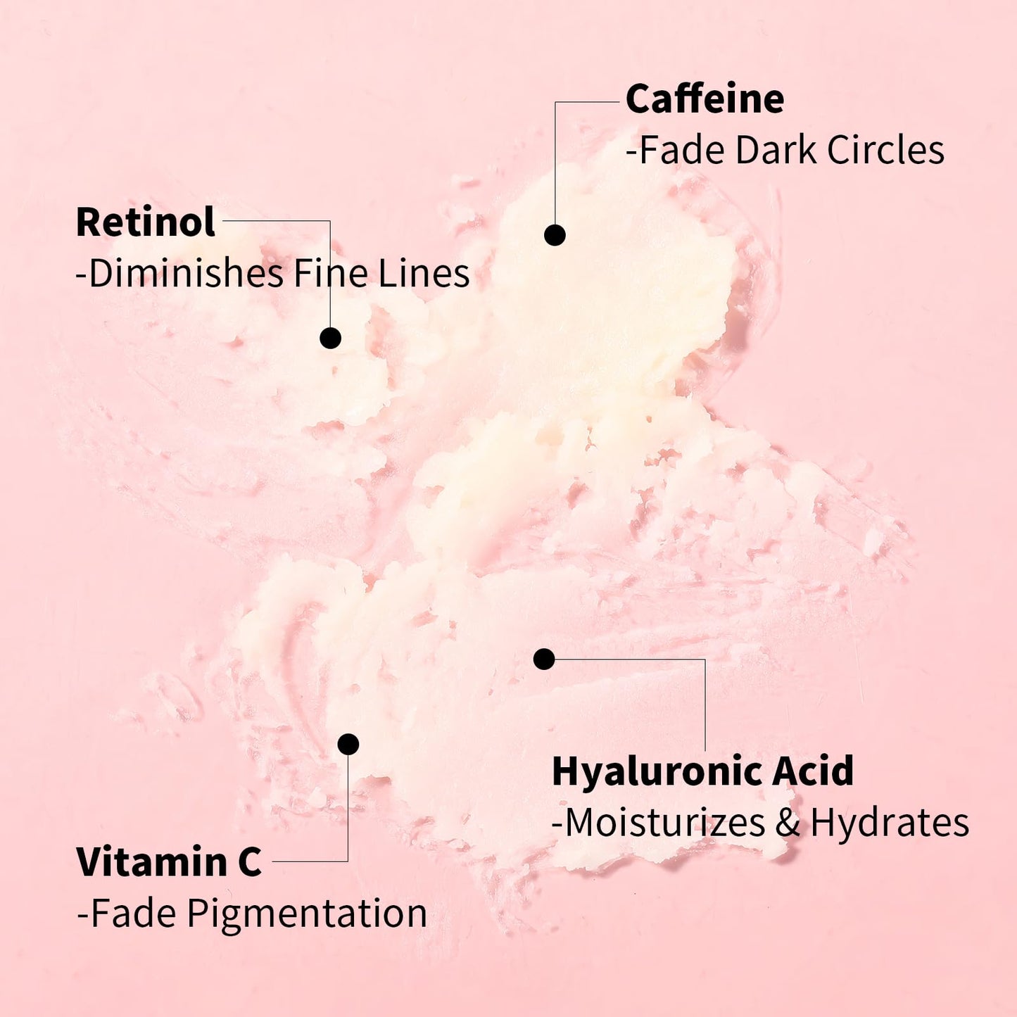 Under-eye cream balm stick for dark circles and wrinkles removal.