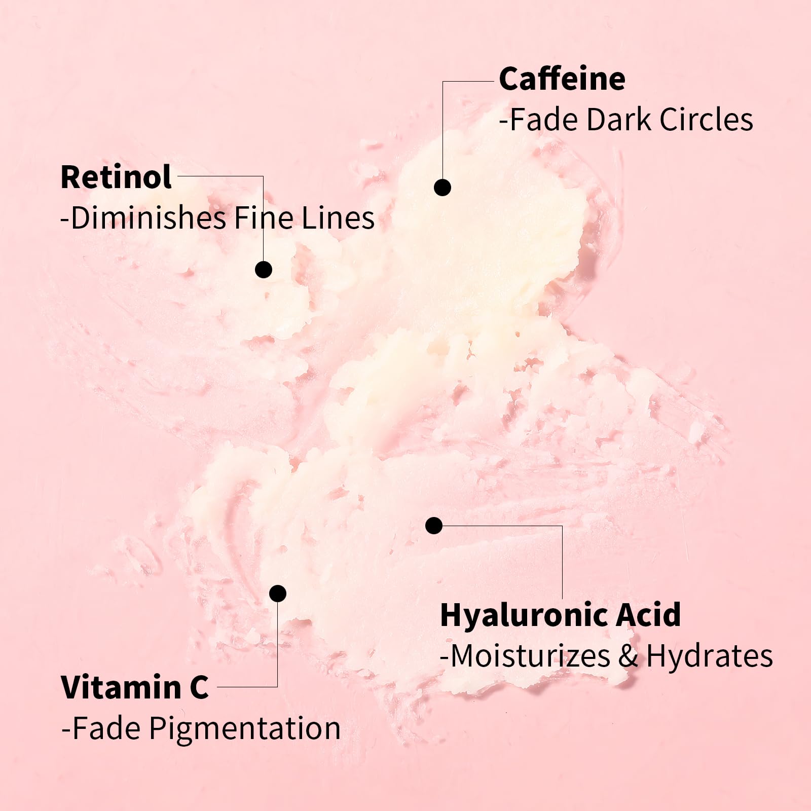 Under-eye cream balm stick for dark circles and wrinkles removal.